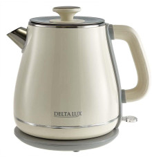 DELTA LUX DE-1019 (1,8 л, металл/пластик) белый