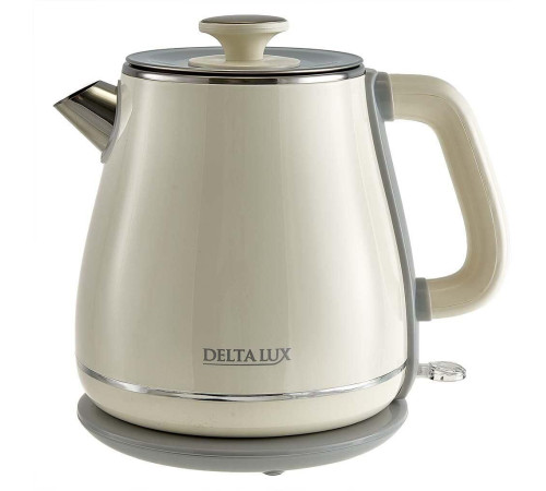 DELTA LUX DE-1019 (1,8 л, металл/пластик) белый
