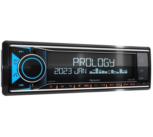 Автомагнитола PROLOGY CMD-340 1DIN 4x55Вт v4.2 AUX ПДУ RDS (PRCMD340)