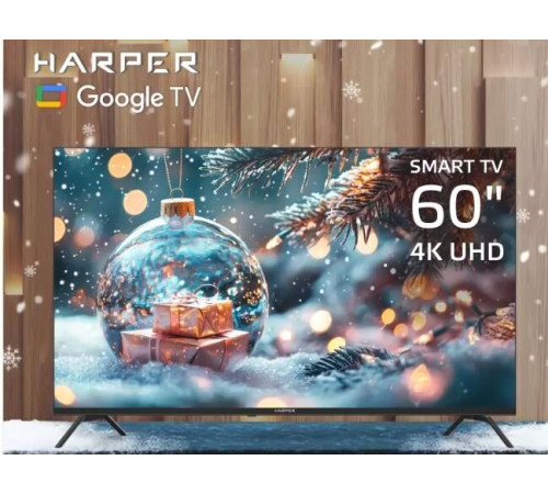 HARPER 60U770TS 4K UHD SMART TV Google Безрамочный