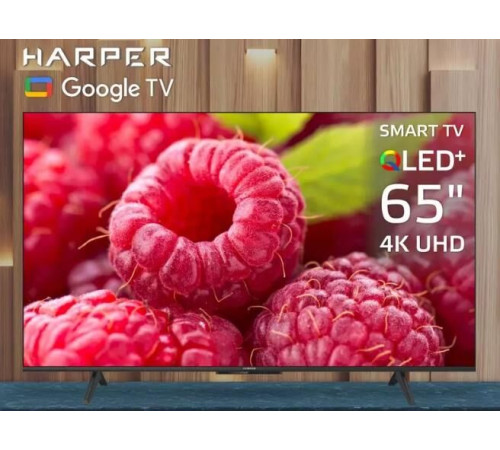 HARPER 65Q770TS 4K UHD SMART TV Google Безрамочный