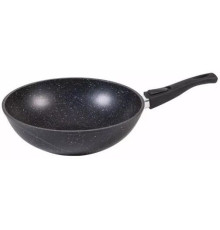 МЕЧТА 078802 Гранит black WOK 28 см съемная ручка