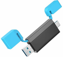 BOROFONE (6941991112393) DH9 USB 3.0 Black&blue