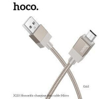 HOCO (6942007646796) X110m для micro USB , 1 м, Gold