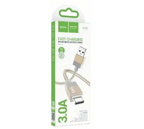 HOCO (6942007646833) X110aa ,для Type-C, 1 м, Gold