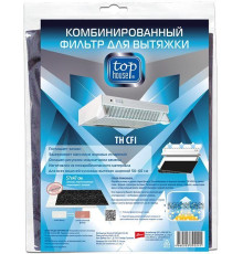TOP HOUSE Комбинированный фильтр для кухонной вытяжки TH CFI ( жиропоглощающий с индикатором + угольный), 57х47 см