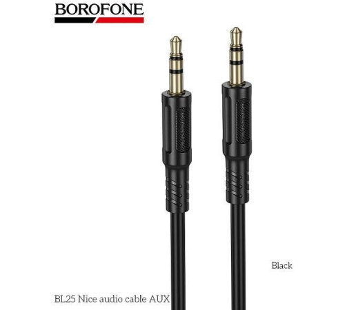 BOROFONE (6941991124754) BL25 AUX 3.5mm 1.0м Black