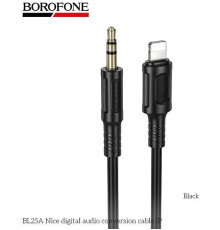 BOROFONE (6941991124761) BL25A AUX 3.5mm 8-pin, 1.0м Black