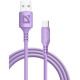Кабель DEFENDER (87106VIO) F207 TypeC 1м,2.4А,силикон, фиолетовый