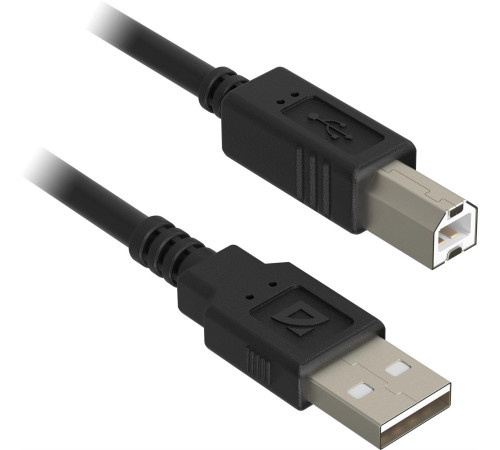 DEFENDER (87012) USB 2.0 AM-BM 30AWG, никель, 3м