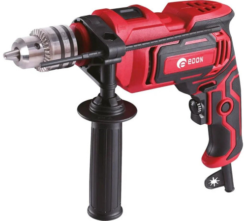 Дрель ударная EDON DL-1138 черный/красный 8459 1200Вт