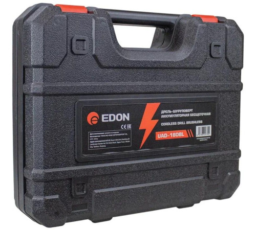 EDON UAD-18DBL черный/красный 40094 18В, 2аккум., бесщеточный