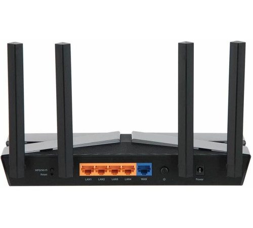 TP-LINK Wi-Fi роутер Archer AX23, Wi-Fi 6, AX1800, 2.4/5ГГц, 4 LAN, черный