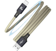AKSBERRY (6900327560017) X164 Magnetic USB A -Lightning, бежевый