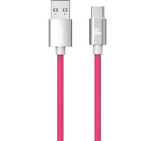 AKSBERRY (6900327610019) X165 Liquid silicone USB A -Type-C, розовый