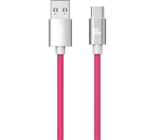 AKSBERRY (6900327610019) X165 Liquid silicone USB A -Type-C, розовый