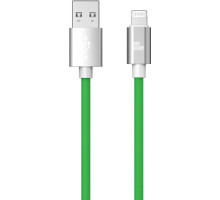 AKSBERRY (6900327640016) X165 Liquid silicone USB A -Lightning, зеленый