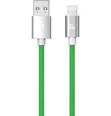 AKSBERRY (6900327640016) X165 Liquid silicone USB A -Lightning, зеленый