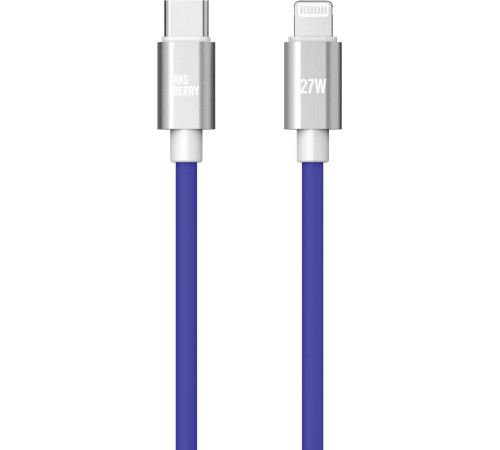 AKSBERRY (6900327680012) X165 Liquid silicone Type-C -Lightning, синий