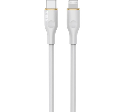 AKSBERRY (6900328100014) X162 Liquid silicone Type-C-Lightning, белый