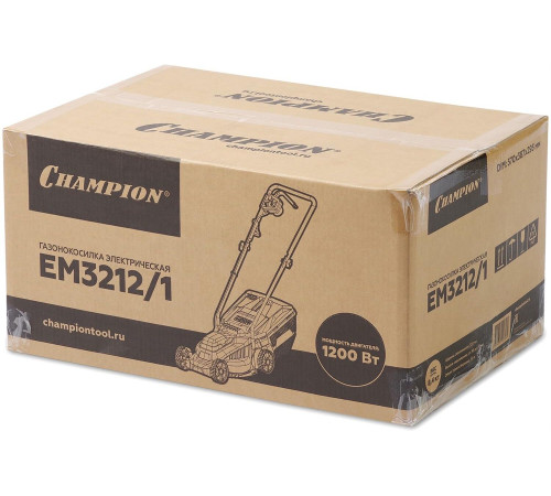 Газонокосилка электрическая CHAMPION EM3212/1 1200Вт, 32см