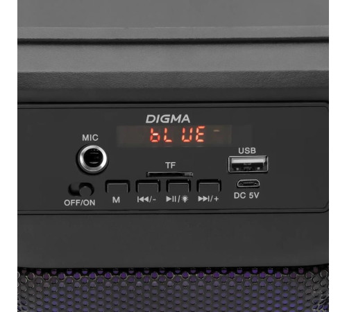 Минисистема DIGMA Минисистема D-MC1705 черный 40Вт FM USB BT micro SD