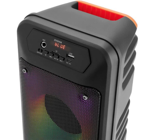 Минисистема DIGMA Минисистема D-MC1705 черный 40Вт FM USB BT micro SD