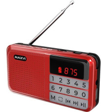 Радио FM-приемник MAXVI PR-02 red