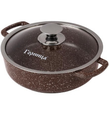 ГОРНИЦА Ж2832аш а/пр литая 28/7см стекл/кр Шоколад