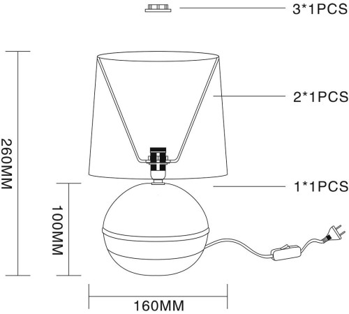 ESCADA 10169/L E14*40W Beige