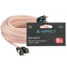 Кабель ASPECT RCA-WL2.5, White Line, коаксиал, OFC, 2RCA-2RCA, 5м