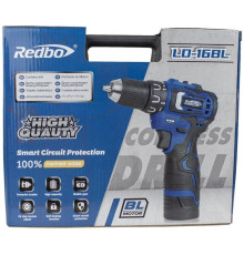 REDBO LD-16BL Акк. Дрель (шуруповерт) бесщеточная (16В., 40Н.м.)