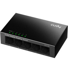 CUDY Коммутатор GS105 5 портов (5x1000Mbs, неуправляемый, настольный, L2, корпус-металл) (GS105)