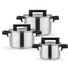 Набор кастрюль LARA LR02-135 СИРИУС (2,1л. 3,9л. 5,1л.)