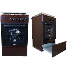 Плита газовая VESTA Bergamo VGG 50 10-G с ГК дух. коричневый VD