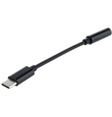 Аудио переходник ELTRONIC (1-54) 3.5 Jack (F) - Type-C с проводом (черный)